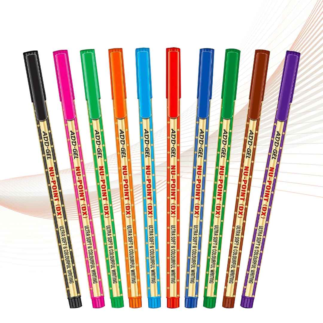 ADD Gel Nu-Point Dx Multicolor Pens (Pack of 10)