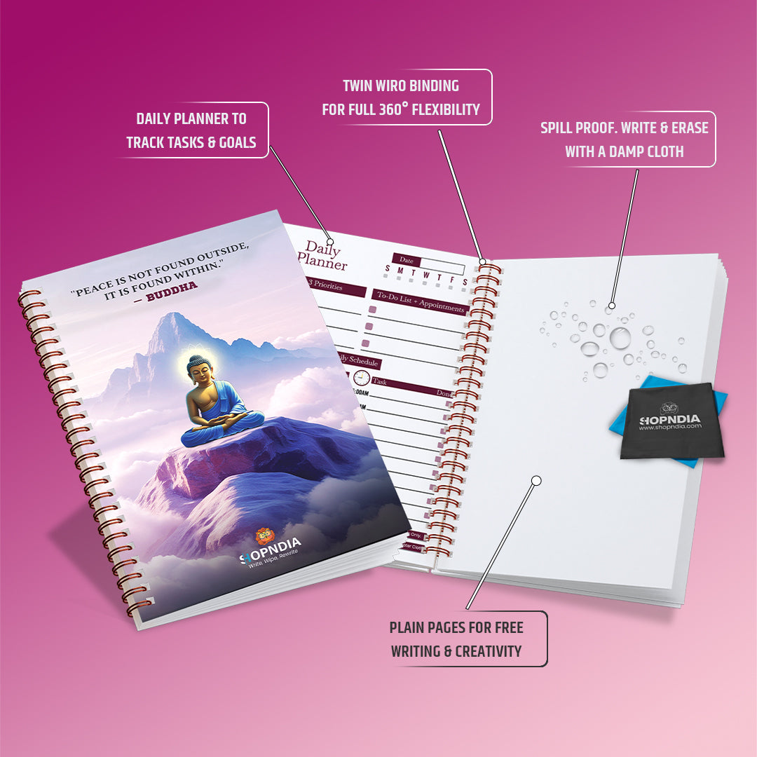 ✨ Shopndia Reusable Endless Diary – Write, Wipe & Rewrite Unlimited Times! LP✨