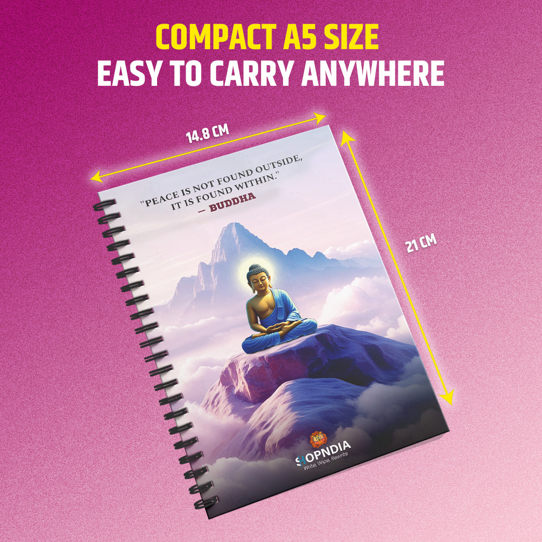 ✨ Shopndia Reusable Endless Diary – Write, Wipe & Rewrite Unlimited Times! LP✨