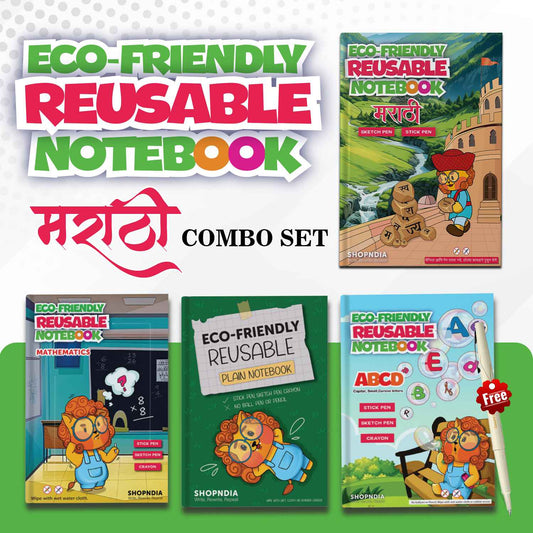 Marathi Combo Eco Friendly Reusable Set for Handwriting Improvement RR