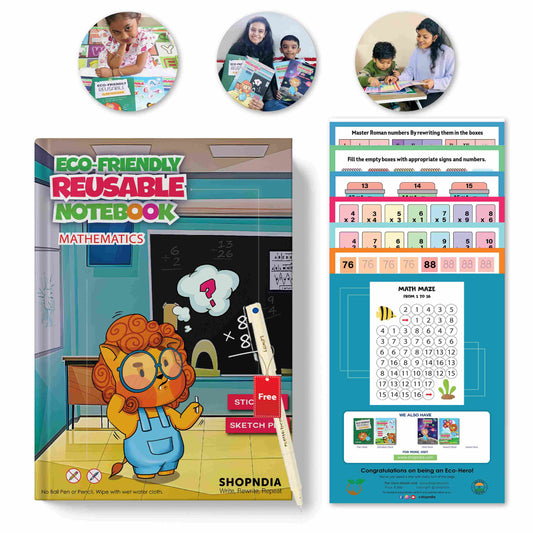 Mathematics Eco-Friendly Reusable Notebooks