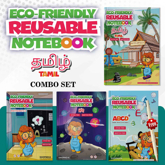 Tamil Combo Eco Friendly Reusable Set for Handwriting Improvement