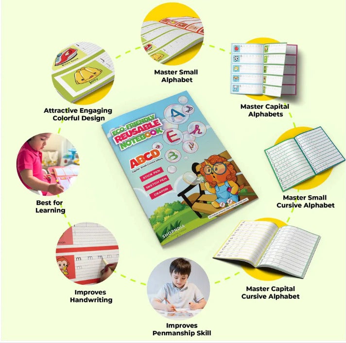 Tamil Plain Combo Eco Friendly Reusable Notebooks for Handwriting & Learning Skills Improvement  Shanmugpriya