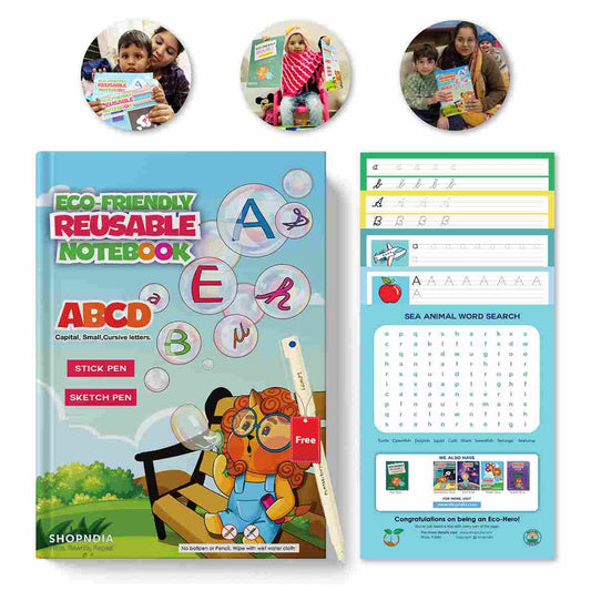 Alphabet Eco-Friendly Reusable Notebooks