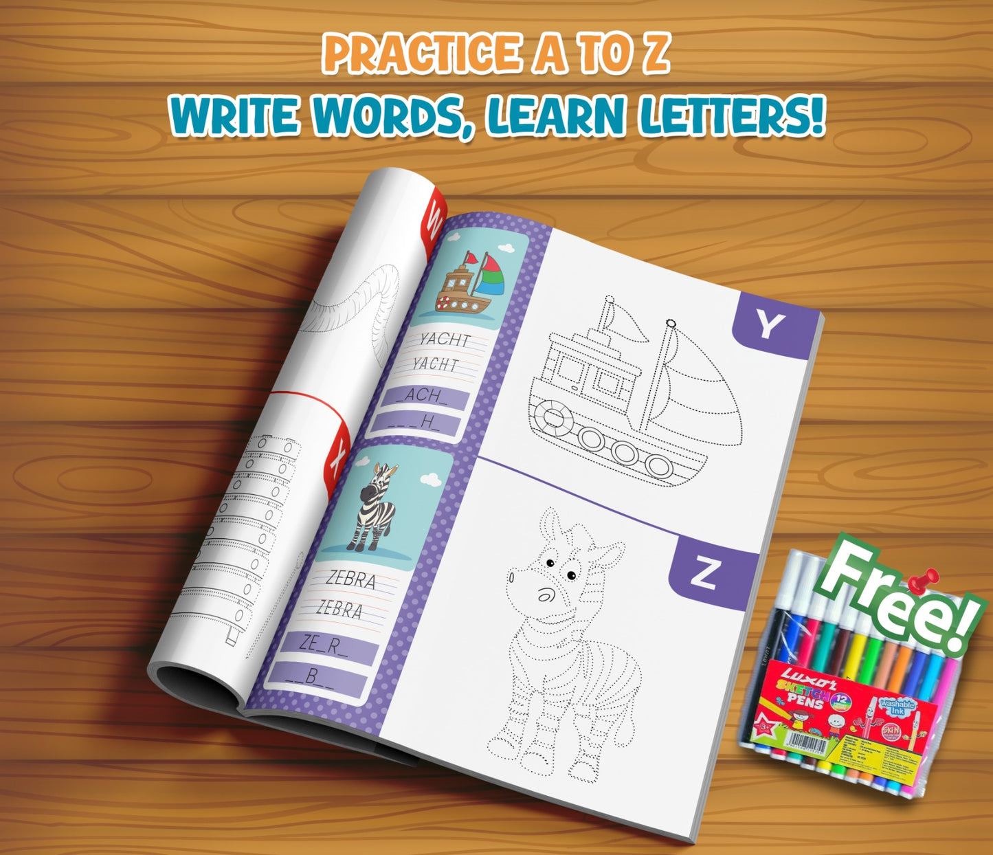 Shopndia's Eco-Friendly Reusable Sketch and Learn Book