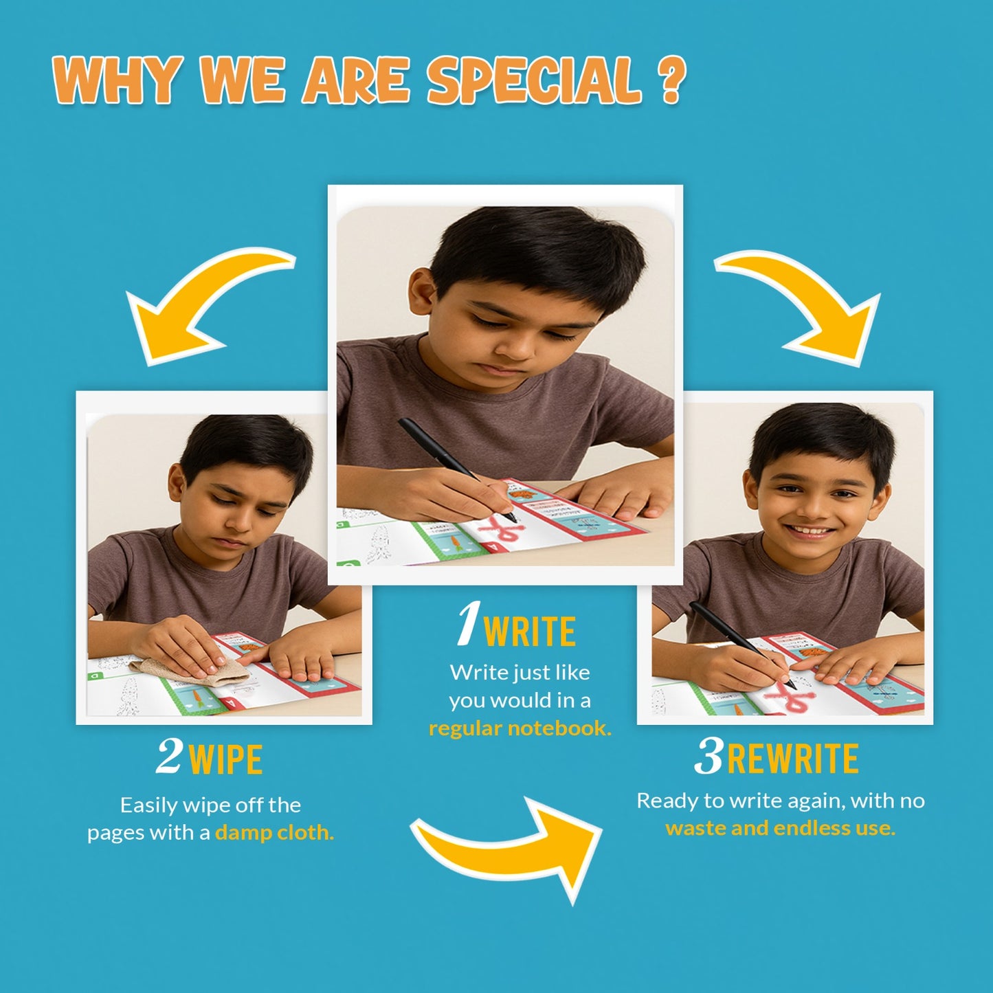 Shopndia's Eco-Friendly Reusable Sketch and Learn Book